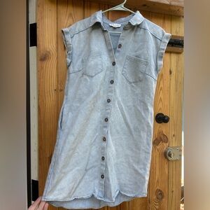 She + sky Jean dress